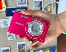 Samsung PL210 14.2MP 10x Optical Zoom CCD Digital Camera 100% Working Pink
