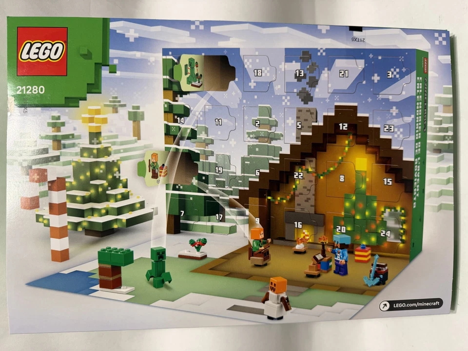 LEGO HOLIDAY 21280 LEGO Minecraft Advent Calendar 2025 NISB New & Sealed - Image 2 of 2