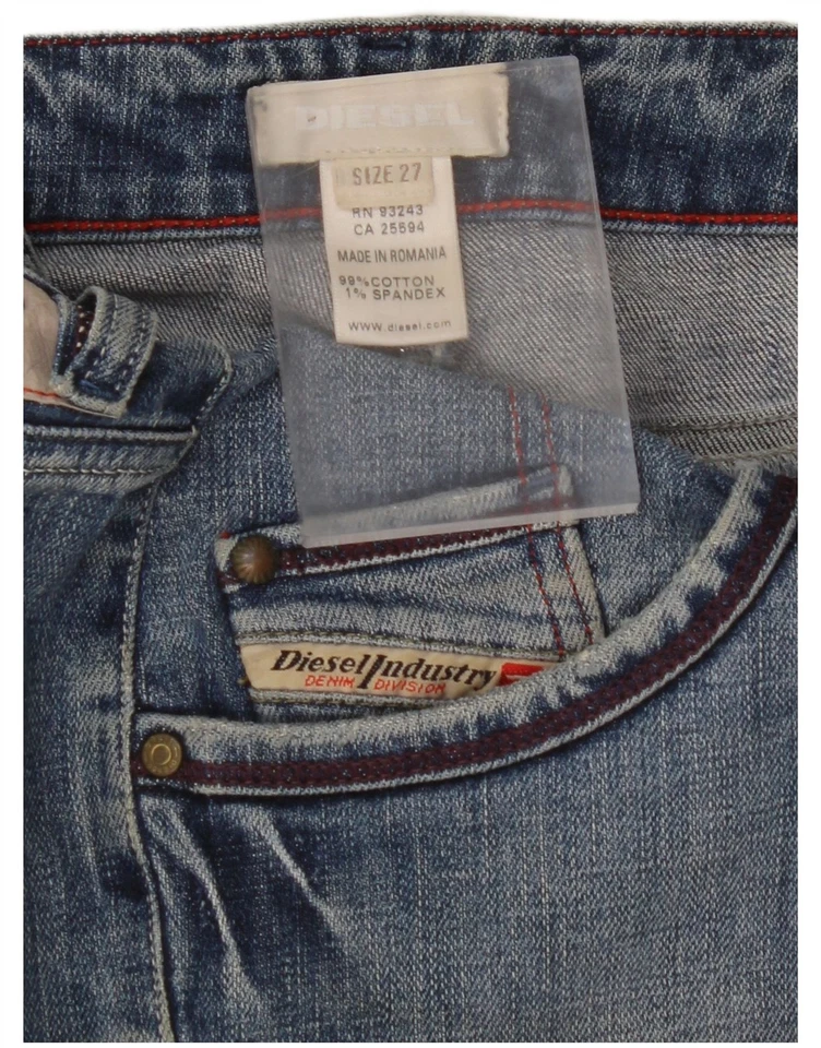 Minifalda de mezclilla DIESEL para mujer W27 pequeña azul algodón ZT07 Foto 3 de 3