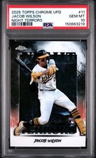 2025 Topps Chrome Baseball Jacob Wilson RC - NIGHT TERRORS - PSA 10 *POP 9* 