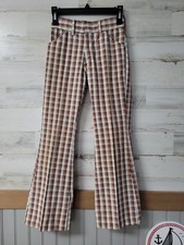 Vintage 70s,J.C.Penney,BOYS,Plaid Flare Bell Bottoms USA Made,SIZE 12,READ.