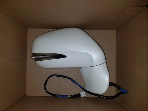 2013 TO 2015 LEXUS RX350 RX450h PASSENGER RIGHT WHITE POWER MIRROR AUTO DIMMING