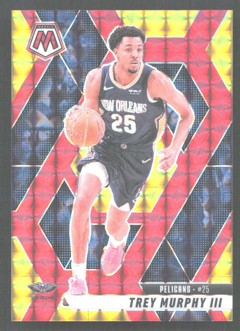CZC205 - 2024-25 Panini Mosaic - Trey Murphy III #68 - /75 - Red & Yellow Prizm