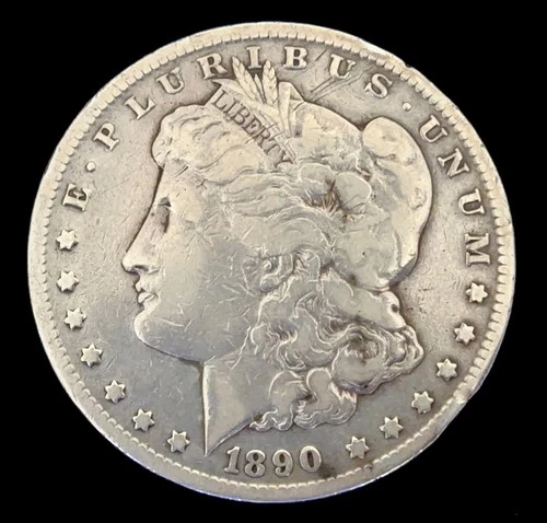 1890-CC Morgan Silver $1 Dollar - Carson City Mint - USA Key Date Coin - Nice!