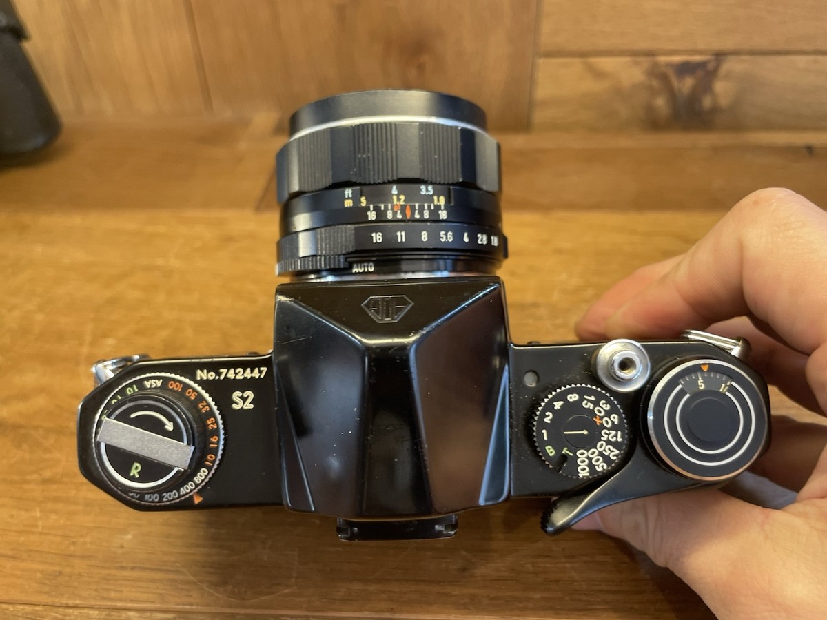 Rare Black : Near Mint* Pentax S2 Late Model Camera Super