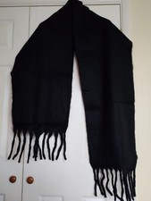 Scialle/Involucro/Sciarpa Kimbie oversize nero da donna 200X40 cm