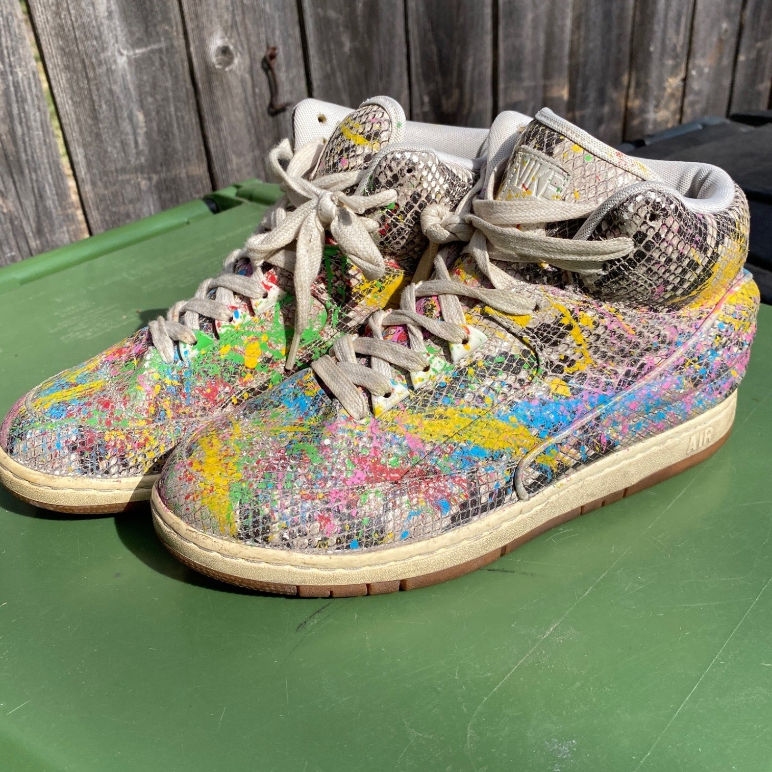 Nike Air Python PRM Snakeskin Paint Splatter Mens… - image 11