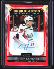 2021-22 O-Pee-Chee Platinum #R-HL Hendrix Lapierre Rookie-Auto Red-Prism #/60