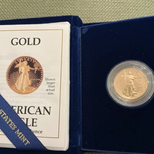 1988-P $10 American Gold Eagle 1/4 oz Gold Proof Coin