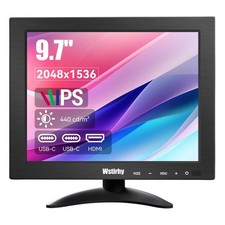 9.7 Inch Small Monitor 2048x1536 IPS Display, 4:3 Second Screen, 440 Nit Brig...