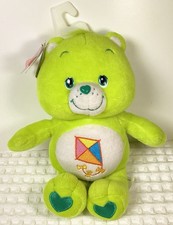 Vintage Care Bears Do Your Best Bear Lime Green Kite 10" Plush Toy 2003