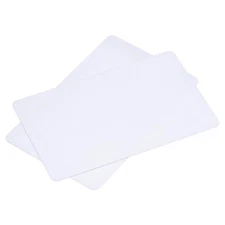 Blank PVC Cards for ID Badge Printers, Graphics Quality White CR8020 20pcs