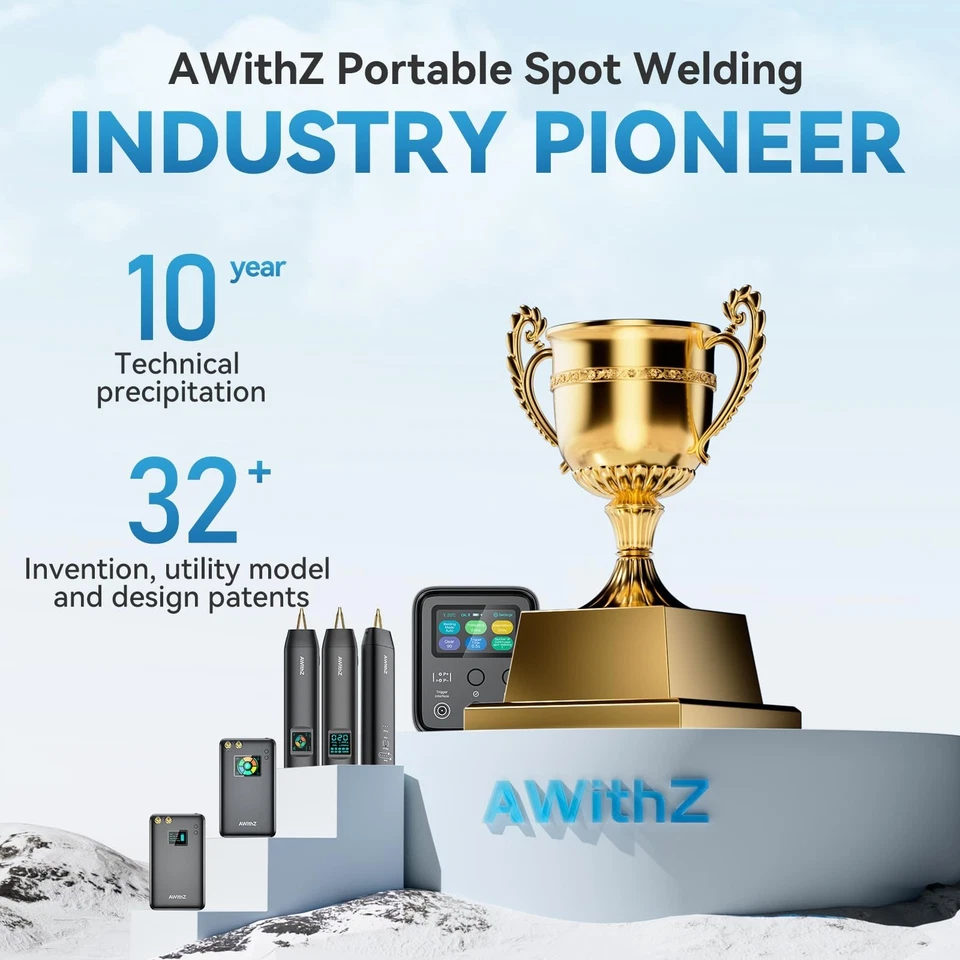 Soldador de puntos de batería portátil 18650 con pantalla LCD de 1,5", con Z 99 ajustable... Foto 3 de 4