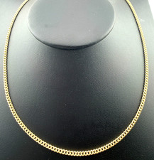 Solid real 14 K Yellow Gold 3MM Hollow Miami ...