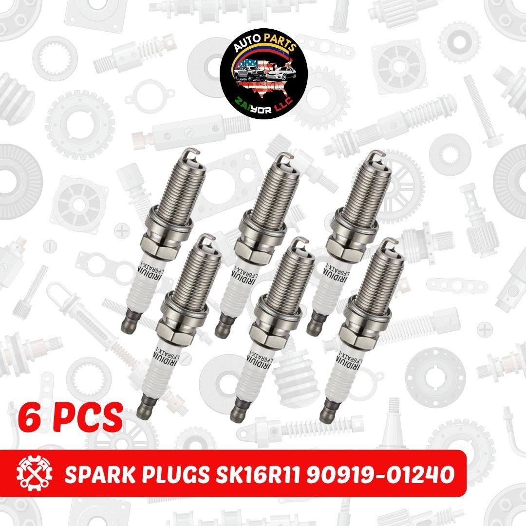 6PCS Iridium Spark Plugs 90919-01240 3324 SK16R11