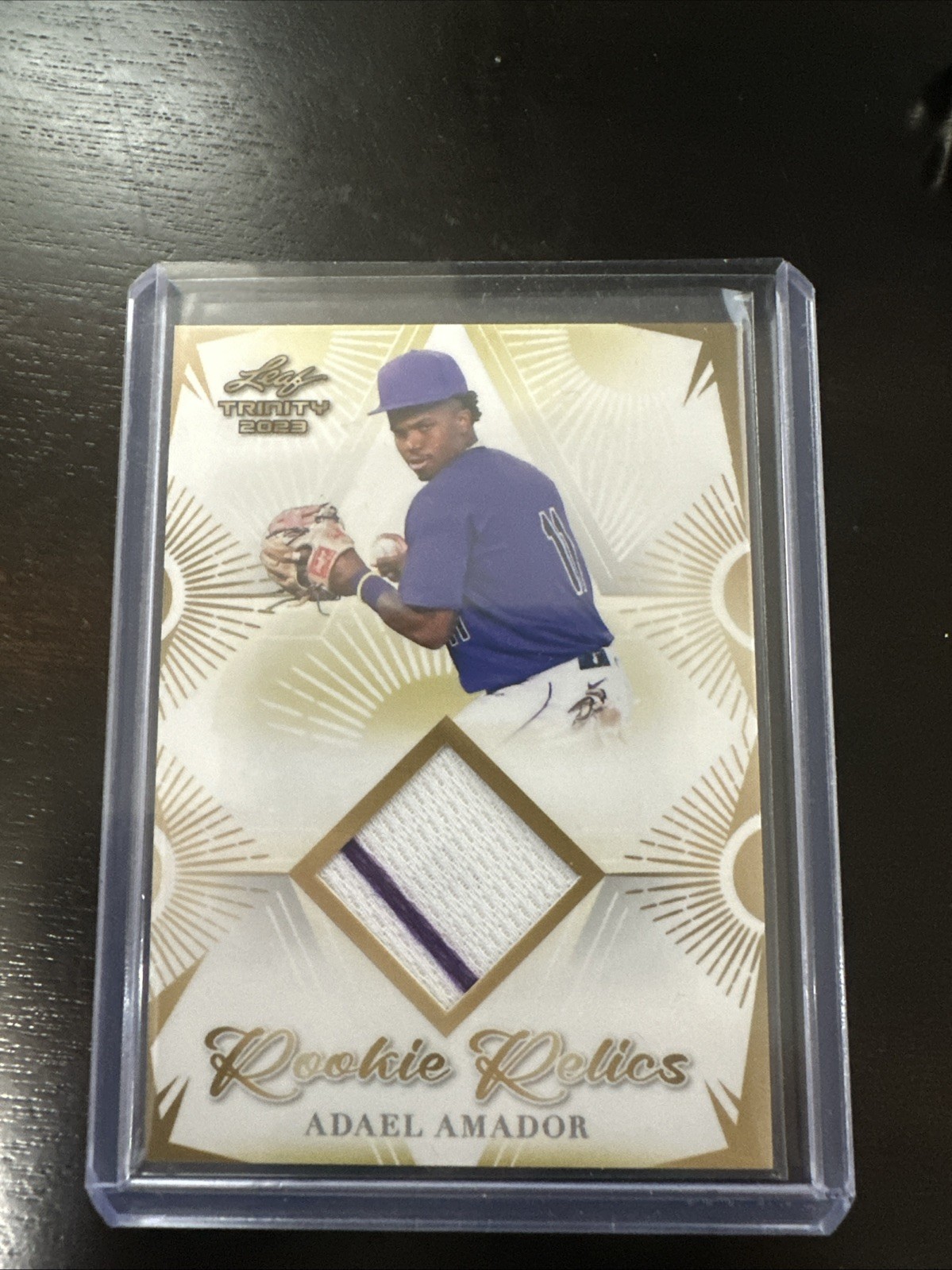 2023 Leaf Trinity Baseball Adael Amador Rookie Relics RR-5