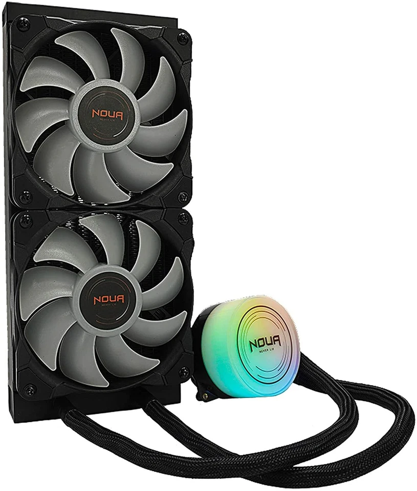 LM240 ARGB TDP 200W Radiatore 240mm Dissipatore Liquido 2 Ventole RGB Intel Amd - Immagine 3 di 4