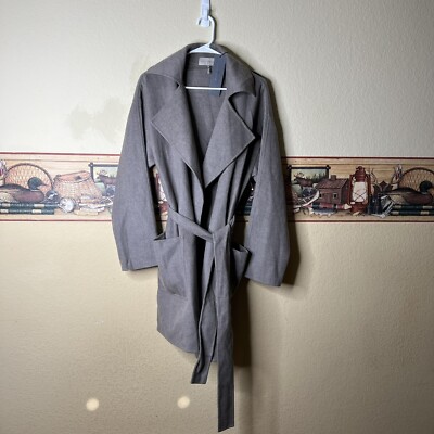 Halston Heritage Wool Belted Coat 