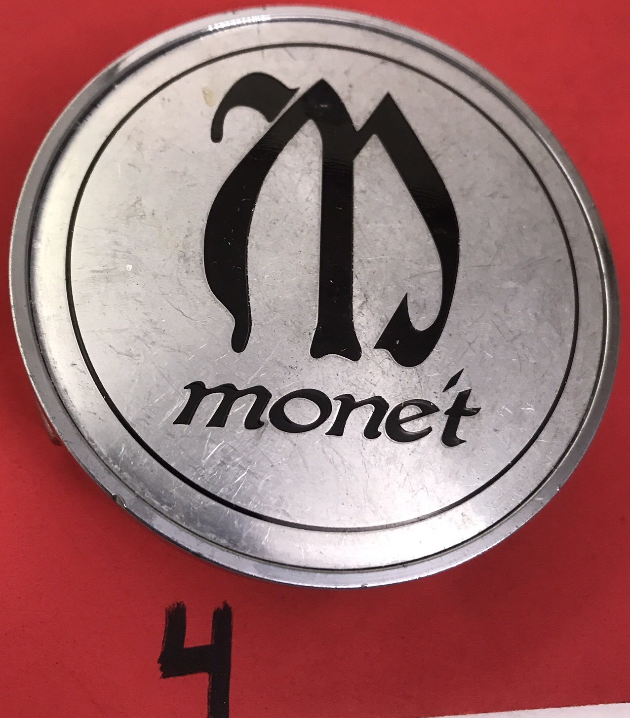 Polished Monet Center Cap for Custom Wheels 2 7/8 Inch-image