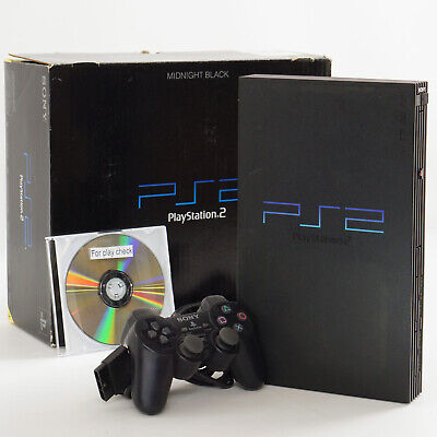 Playstation 2 Midnight Black Console Boxed SCPH-50000 Tested System  FJ0814767 | eBay