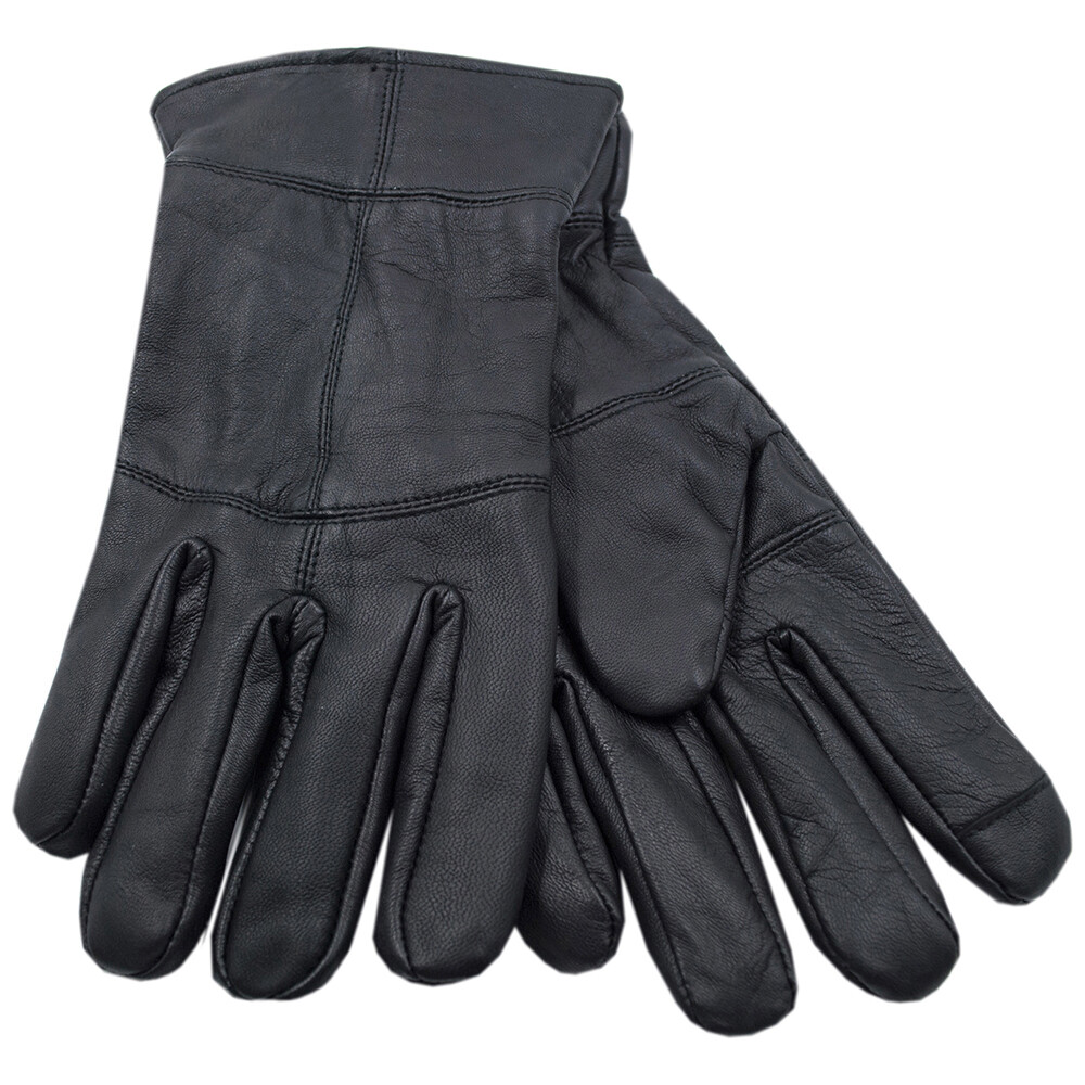 Mens Touchscreen Leather Gloves Thinsulate Lined Thermal Winter Driving  Outdoor