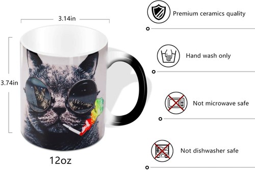 Wärmewechselnder Kaffeebecher.Keramikbecher-Kreatives Geschenk Auswahl für Kinder und Freunde - Bild 7 von 8