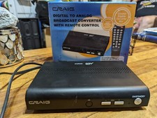 Craig Digital to Analog Broadcast Converter CVD506 Cable Box - NO Remote