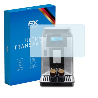 atFoliX 2x Schutzfolie für DeLonghi PrimaDonna Soul ECAM610.75.MB klar