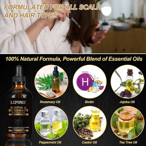 Rosemary Oil for Hair Growth, Diluted Rosemary Oil for Hair/Derma Roller Promote - Picture 7 of 7