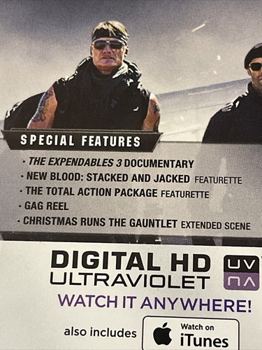 The Expendables 3 Blu-ray Stallone Action Thriller Bloody Violence Loaded Stars - Picture 8 of 11