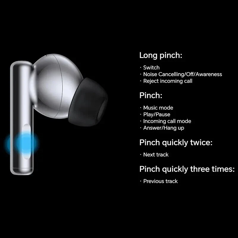 Honor Wingcloud X5s Pro TWS Noise Reduction Bluetooth Earphones IP54 - Image 3 of 4