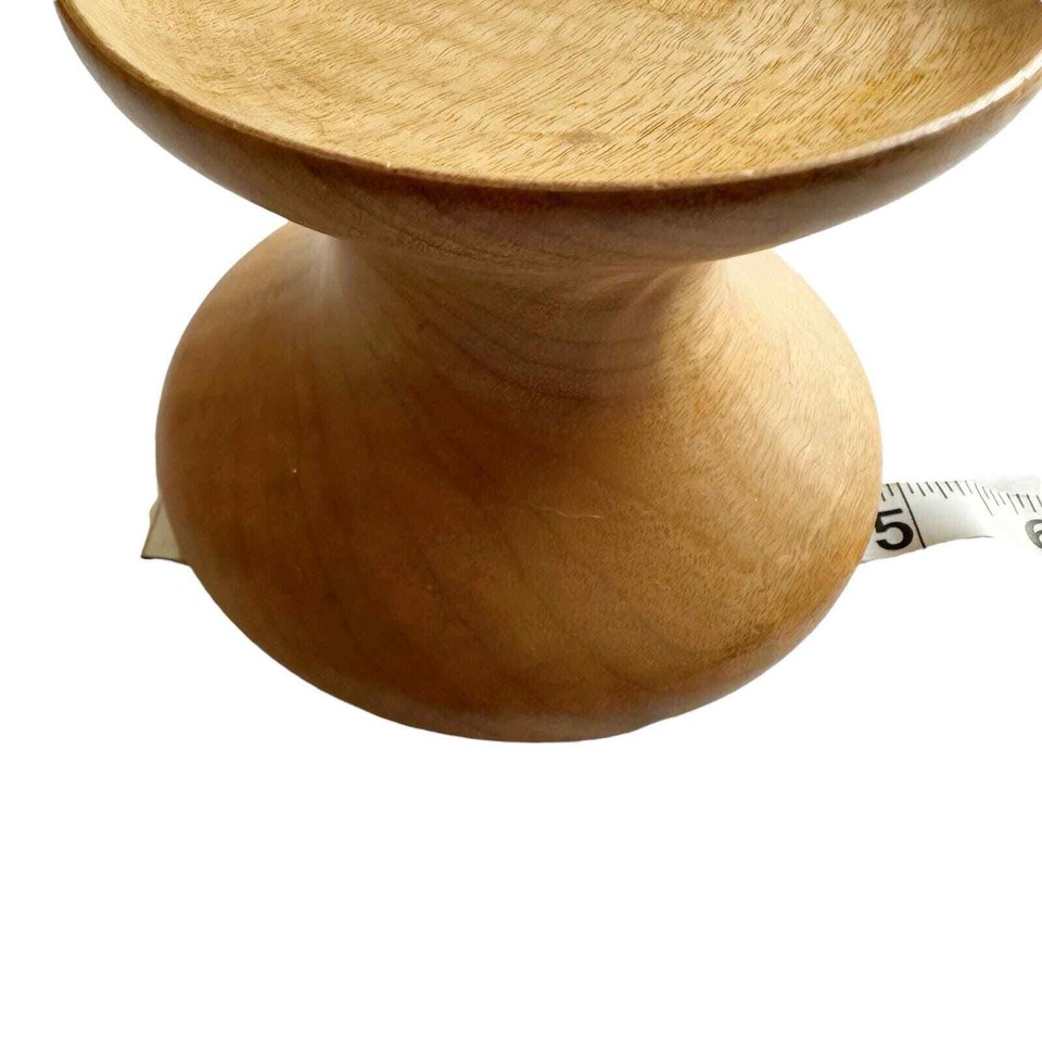 Vintage Candlewood Oregon Myrtlewood Pedestal Candle Holder Brown eBay