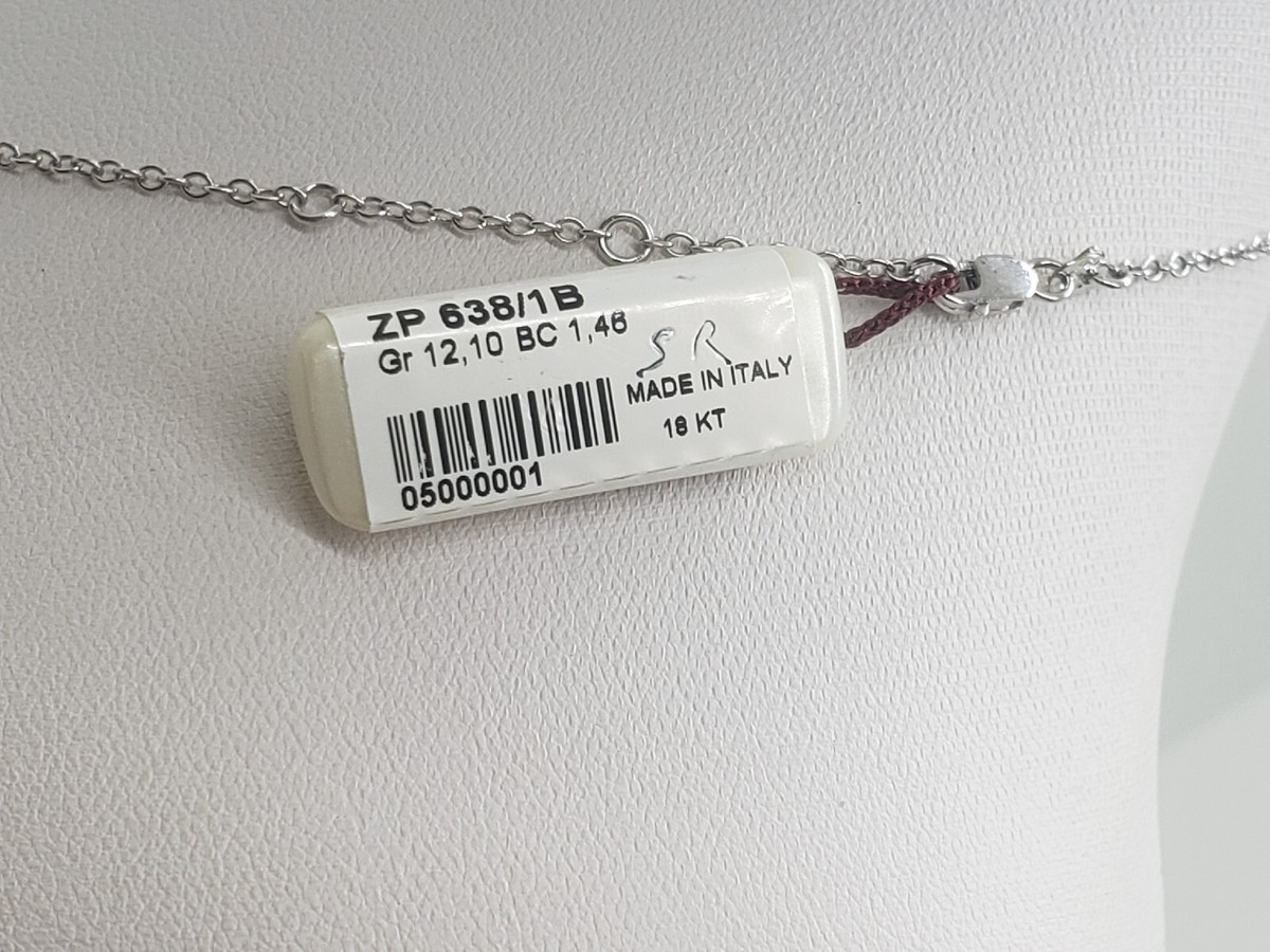 Collier Recarlo Or Blanc 18K & Diamants 0.90 Ct - Pour Femmes - Neuf Avec étiquettes