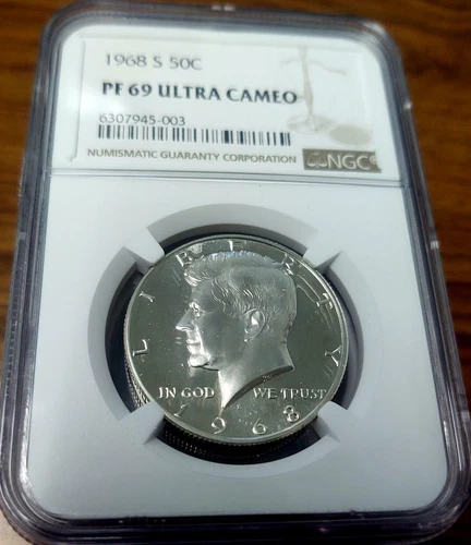 1968-S NGC PF69 ULTRA CAMEO 50C KENNEDY HALF-DOLLAR #945-003