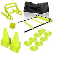Agility Speed Hurdles Ladder Cones Marker Set Football Training Sports Equipment