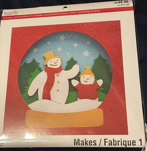 Lot 3 Brand New Recollections - Paper Layering- Christmas - Holiday - Craft Kit - Picture 3 of 9