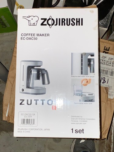 Zojirushi EC-DAC50 Zutto 5-Cup Drip Coffeemaker, Silver NIB Make Iced or Hot! - 第 2/5 張圖片