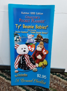 TY Beanie Babies Pocket Planner Checklist Summer 1999 Edition Checkerbee