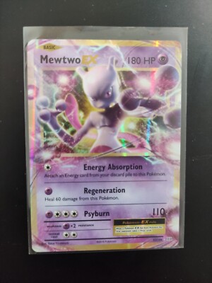 Pokemon TCG Mewtwo Ex 52/108 XY Evolutions Holo EN *NM* + Toploader