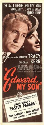 1949 Filmwerbung ''EDWARD MY SON'' Spencer Tracy & Deborah Kerr Ephemera Printanzeige