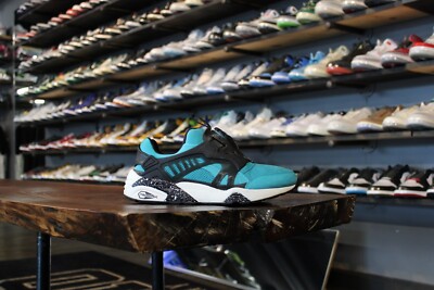 NEW KITH PUMA DISC BLAZE OG RONNIE FIEG 355762 01 BLUEBIRD COVE BLK SIZE 8.5