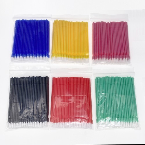 100 Stück Dental Einweg Biegbar Mikro Pinsel Applikator/Lange Art/Kegelbürste - Bild 13 von 43