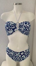 Tessy Beachwear UK 12D (UK 34D) Wired Padded Bandeau Bikini & Size 12 Bottom