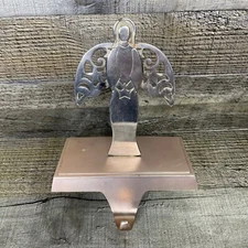 Metal Angel Christmas Stocking Hanger Holder