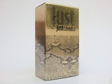 Roberto Cavalli Just GOLD For Her EDP Nat Spray 75 ml - 2,5 oz Nuovo con scatola sigillato IMBALLO ORIGINALE