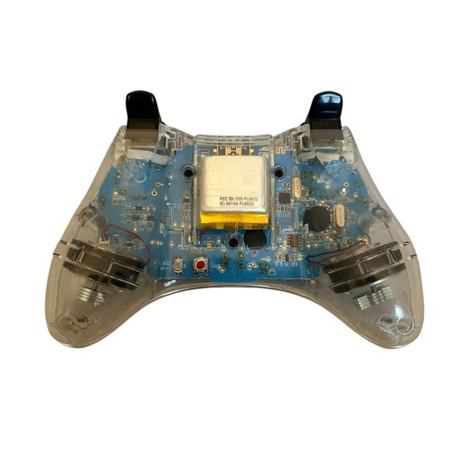 Afterglow Nintendo Wii U Pro Controller PL-8622 Clear Blue LED Gaming - Picture 6 of 10
