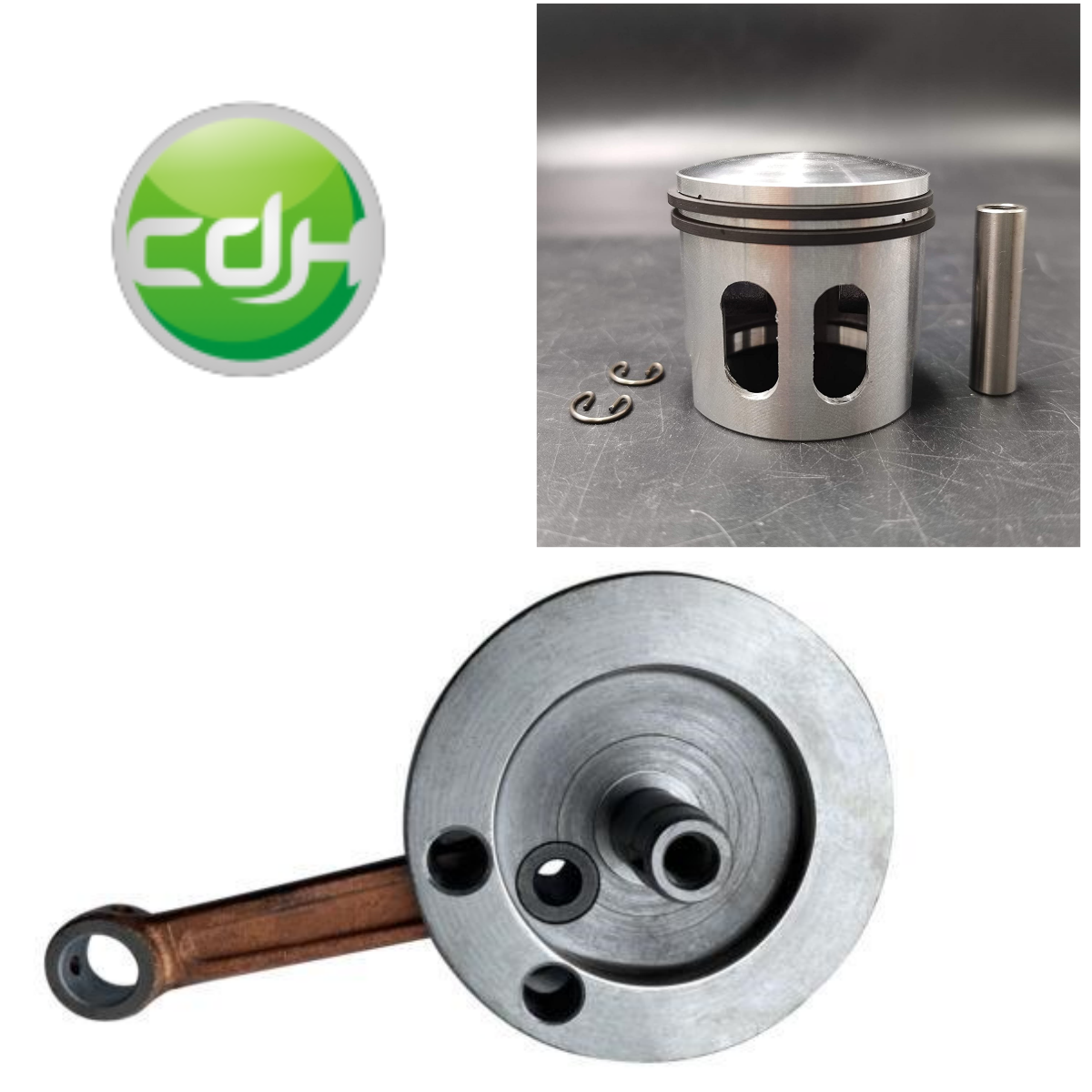 CDHPOWER YD100/LD100 Piston Kit 50MM-2 Stroke Engine Kit Gas Motorized Bicycle e