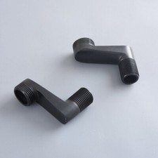 New Black Brass Clawfoot Bathtub Tub Faucet Adjustable Swing Arm Adapter Set