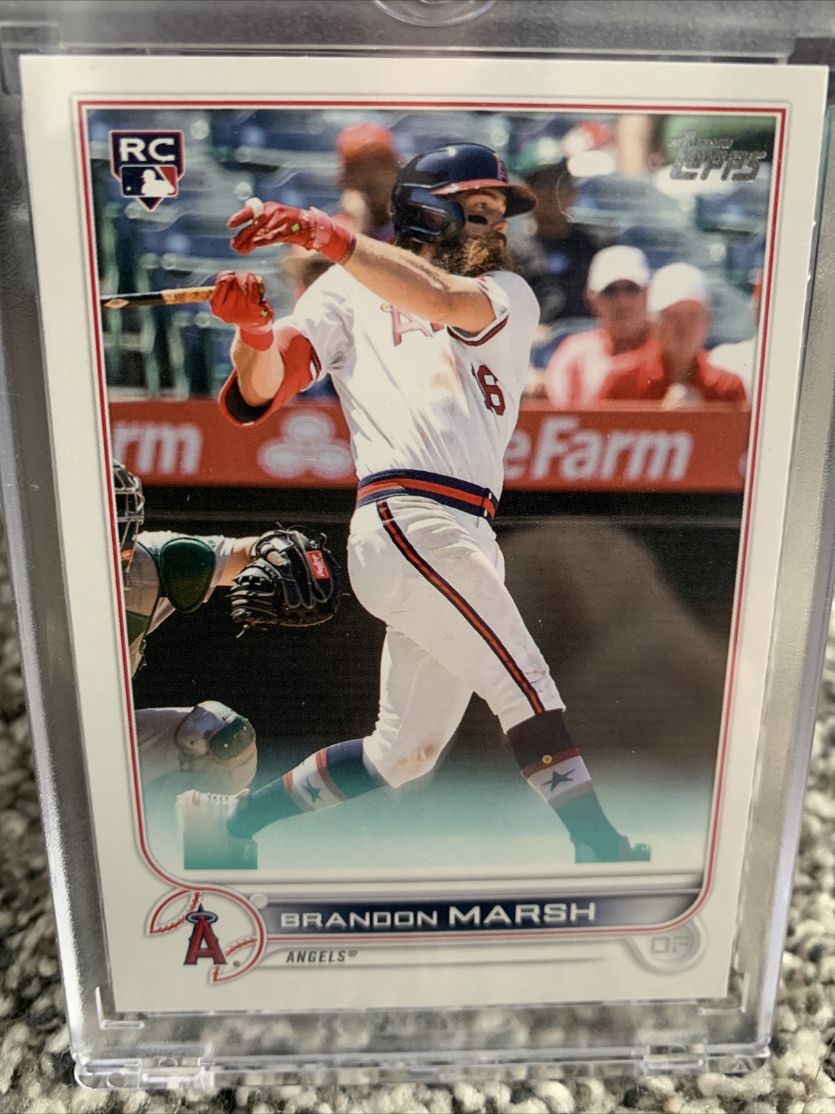 2022 Topps Series 1 Brandon Marsh Rookie Image Variation SP RC Angels #243