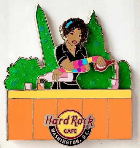 2018 HARD ROCK CAFE WASHINGTON DC 3D BARTENDER SERIES SEXY GIRL LE PIN